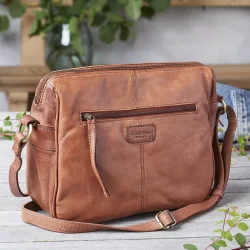 Shanghai Crossbody, cognac
