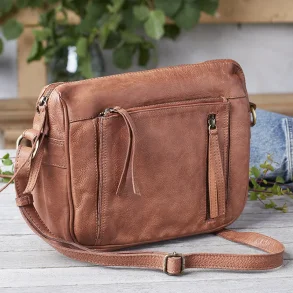 Shanghai Crossbody, cognac