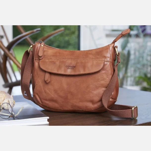 Athen Crossbody, Cognac