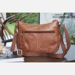 Athen Crossbody, Cognac