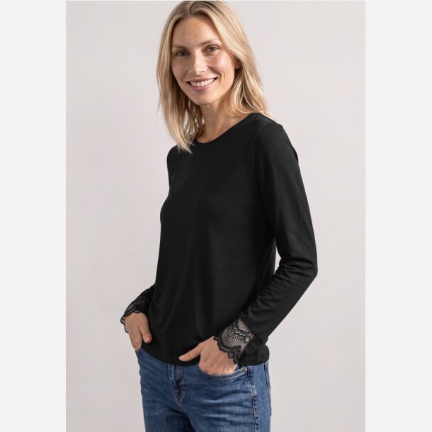 Street One Bluse med blonde