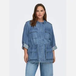 Only Carmakoma Denim Skjorte/Jakke