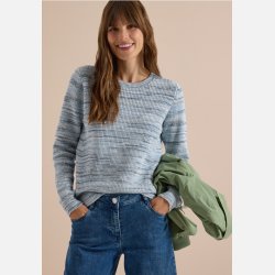 Cecil strikbluse � Lysebl� meleret strik