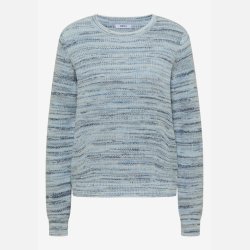 Cecil strikbluse � Lysebl� meleret strik