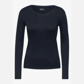 Cecil Basis Bluse Lang�rmet