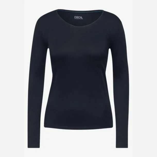 Cecil Basis Bluse Langrmet