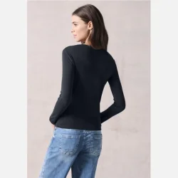 Cecil Basis Bluse Langrmet