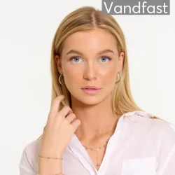 ANNEBRAUNER Creole Thin X-Small �reringe 18K Guldbelagt
