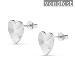 ANNEBRAUNER Sun Texture Heart �restikker � 18 karat forgyldt