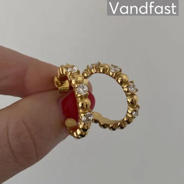 ANNEBRAUNER Verona �reringe Guldbelagt