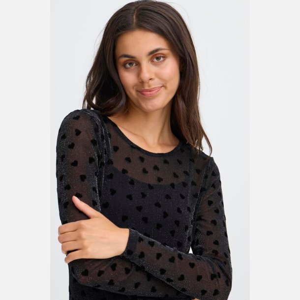 Fransa Mesh Bluse