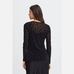 Fransa Mesh Bluse