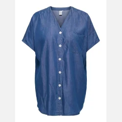Only Carmakoma Denim Skjorte