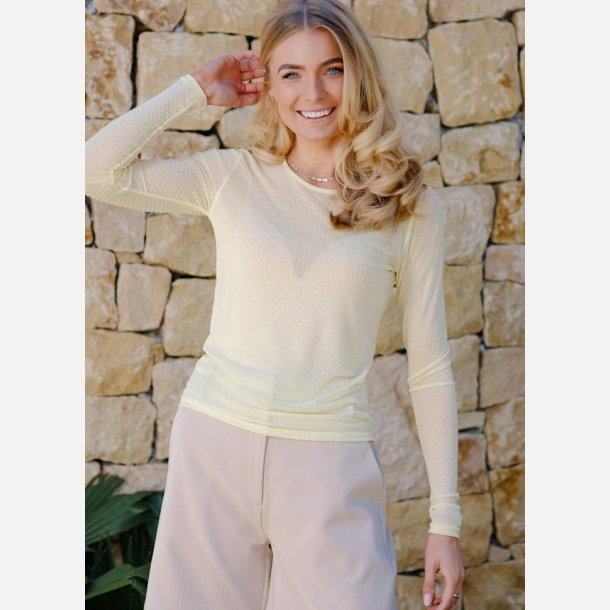 Liberte Mesh Bluse med prikker